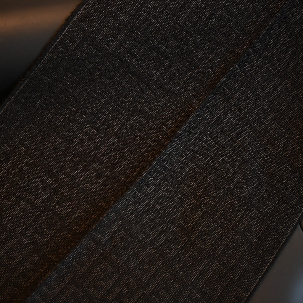 Fendi Zucca Scarf Wool Black