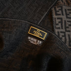 Fendi Zucca Scarf Wool Black