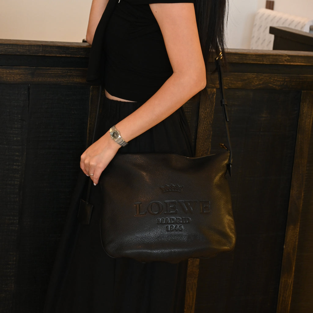 Loewe Heritage Grained Calfksin Crossbody Bag
