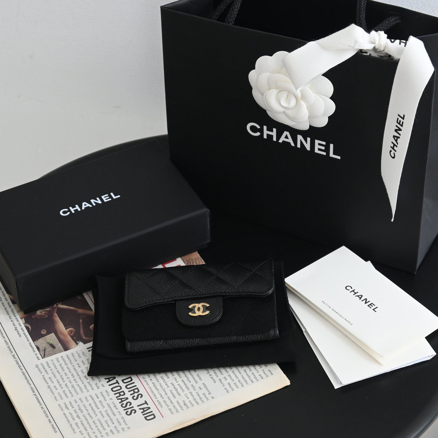 Chanel Cardholder Black Caviar