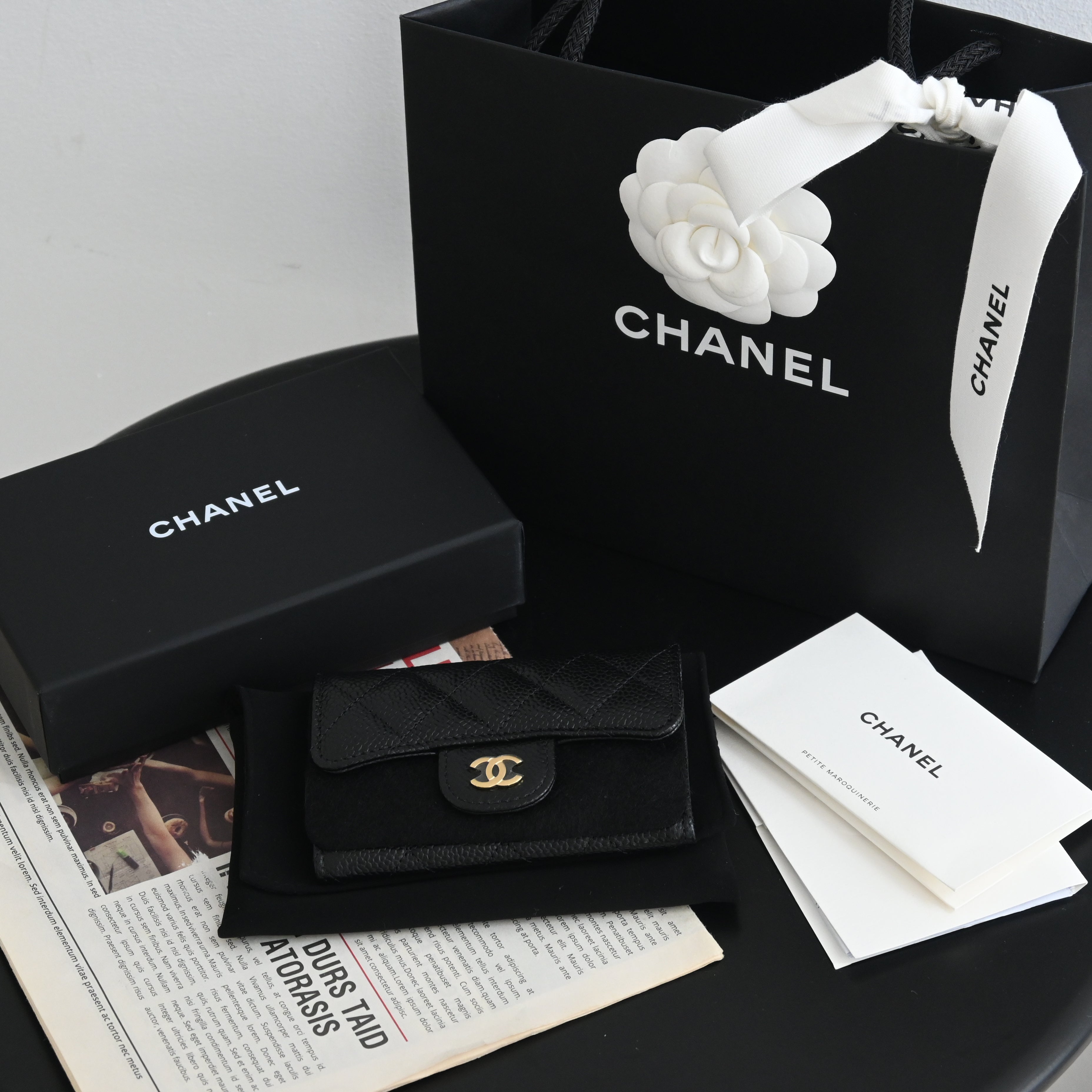 Chanel Cardholder Black Caviar