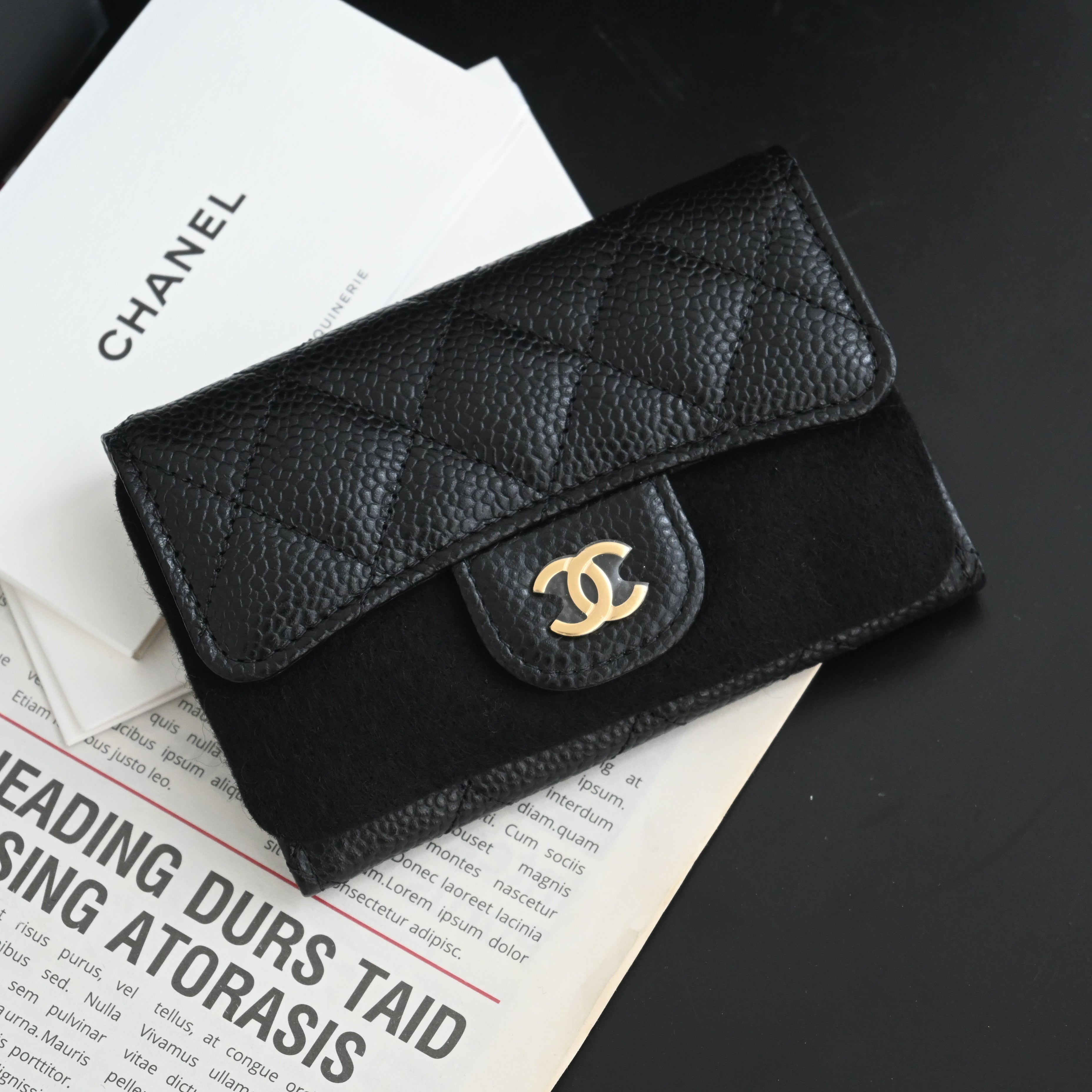Chanel Cardholder Black Caviar
