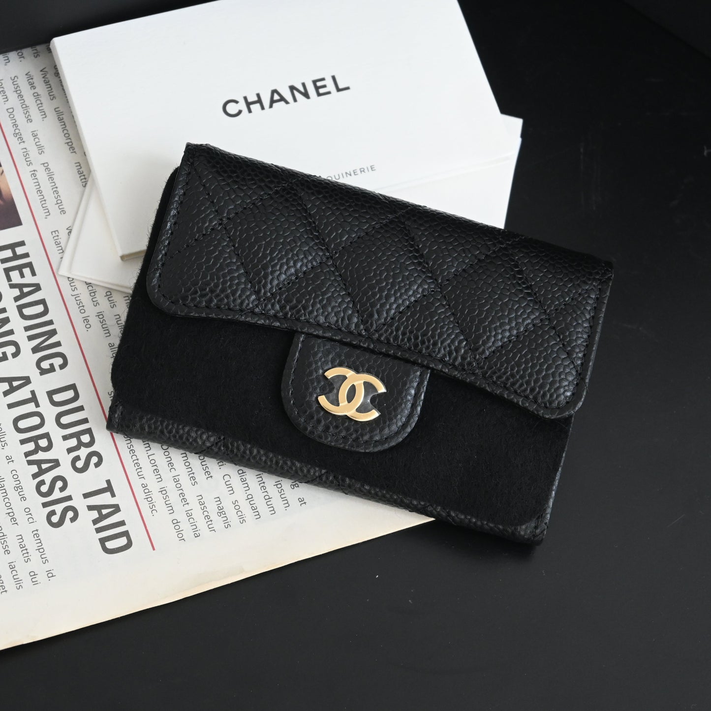Chanel Cardholder Black Caviar