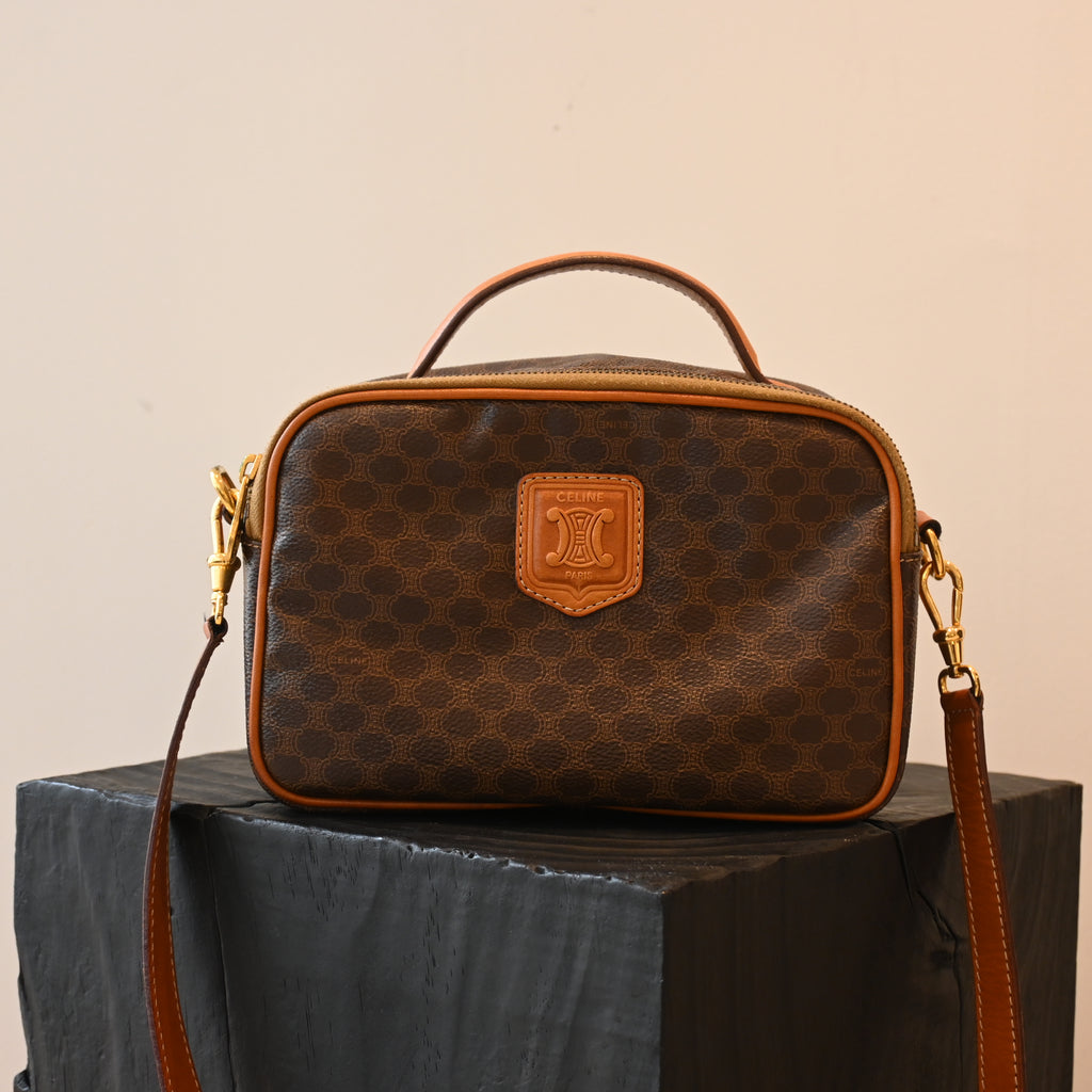 Celine Triomphe Monogram Camera Bag - Leluxe Vintage Sdn. Bhd.