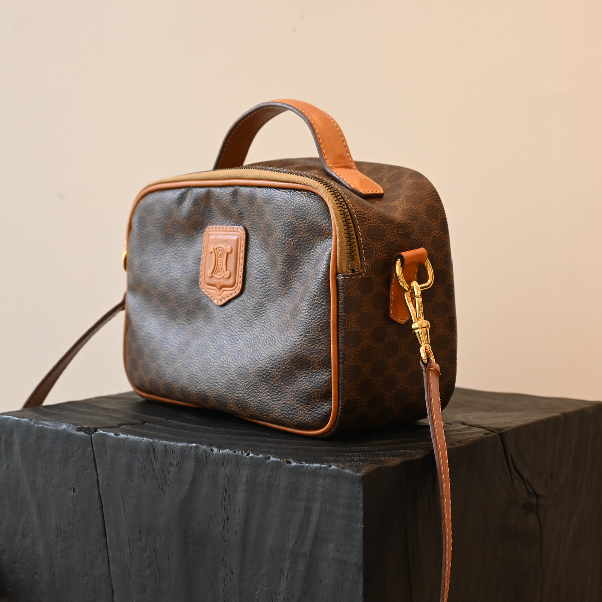 Celine Triomphe Monogram Camera Bag - Leluxe Vintage Sdn. Bhd.