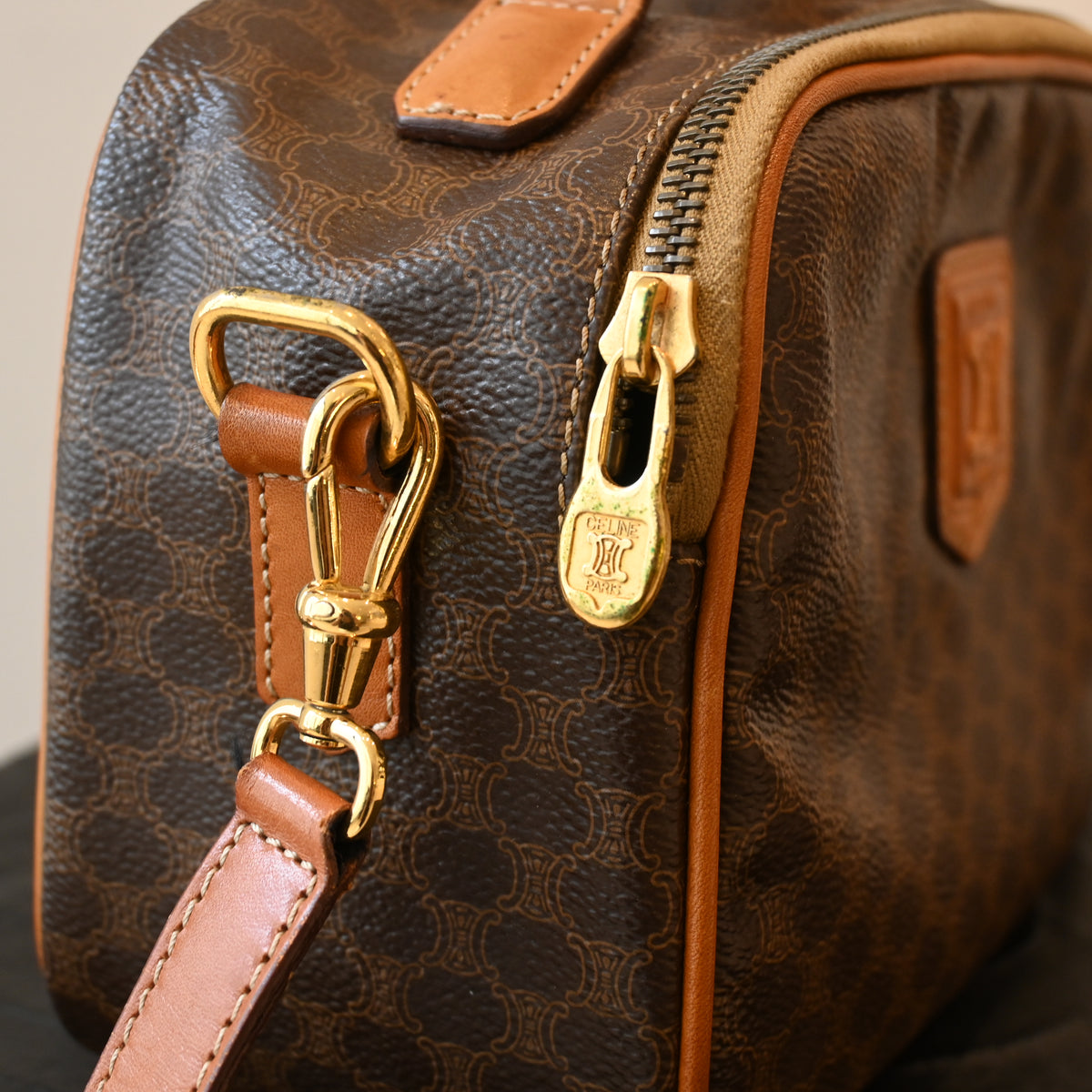 Celine Triomphe Monogram Camera Bag - Leluxe Vintage Sdn. Bhd.