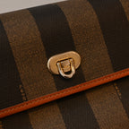 Fendi Pequin Striped Kelly Top Handle Bag - Leluxe Vintage Sdn. Bhd.