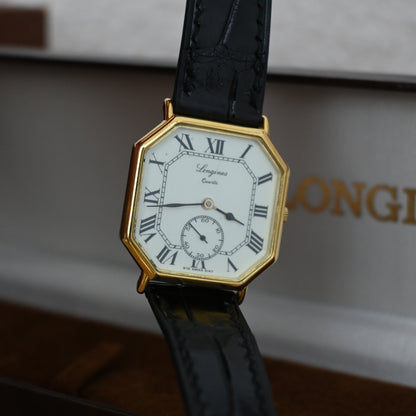 Longines Octagon White Roman Watch 150th Anniversary ref. L976.2