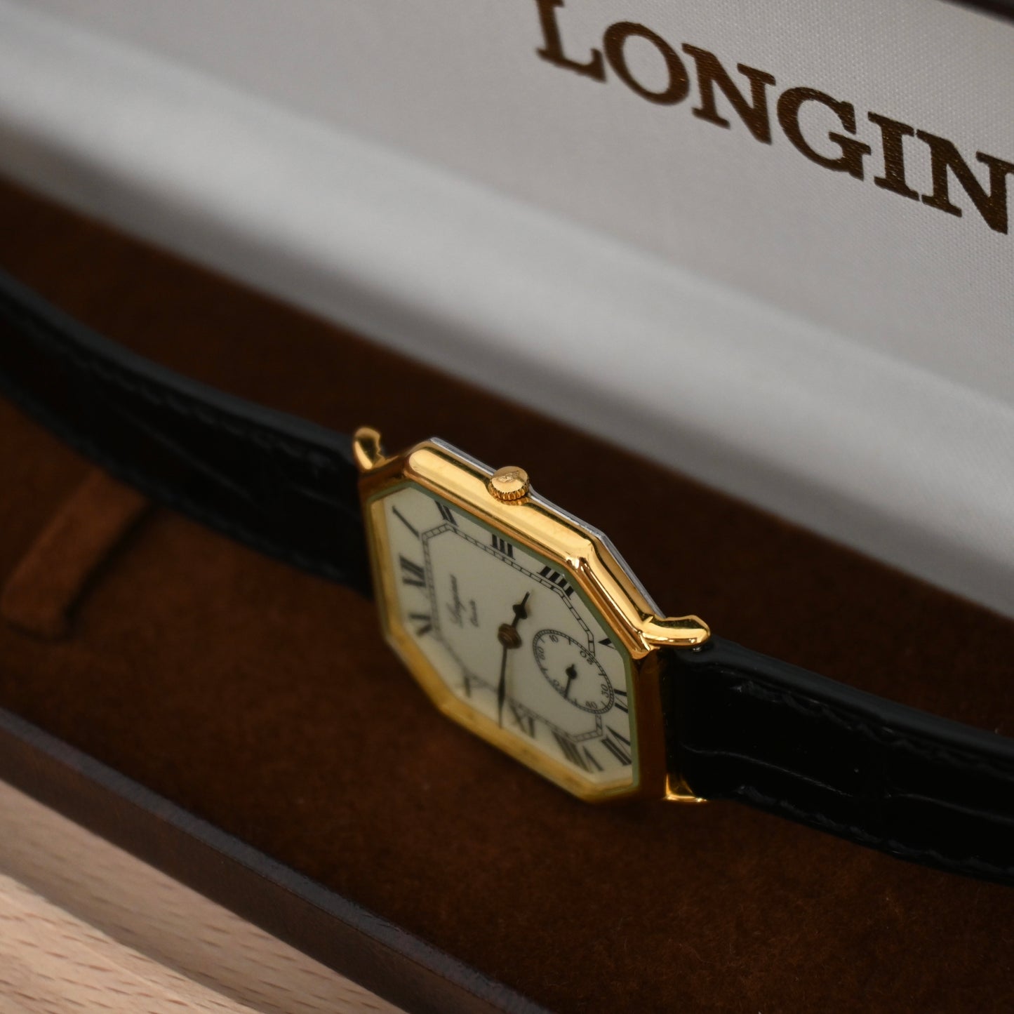 Longines Octagon White Roman Watch 150th Anniversary ref. L976.2