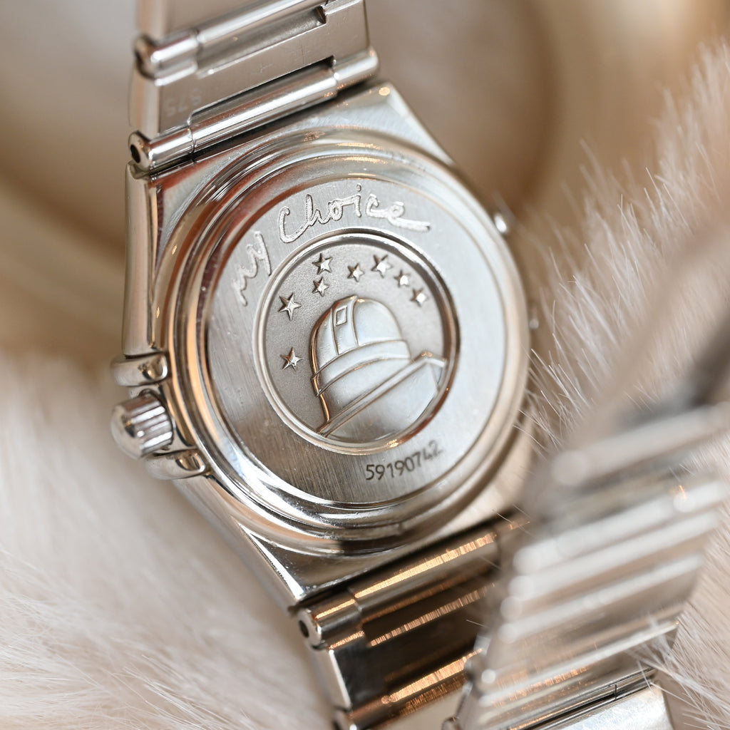 Omega Constellation My Choice Black Dial with Diamonds Ref.895.1248 Cal.1456