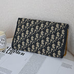 Christian Dior Trotter CD Logo Jacquard Chain bag - Leluxe Vintage Sdn. Bhd.