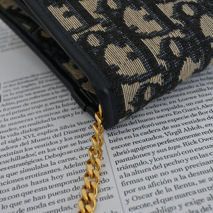 Christian Dior Trotter CD Logo Jacquard Chain bag