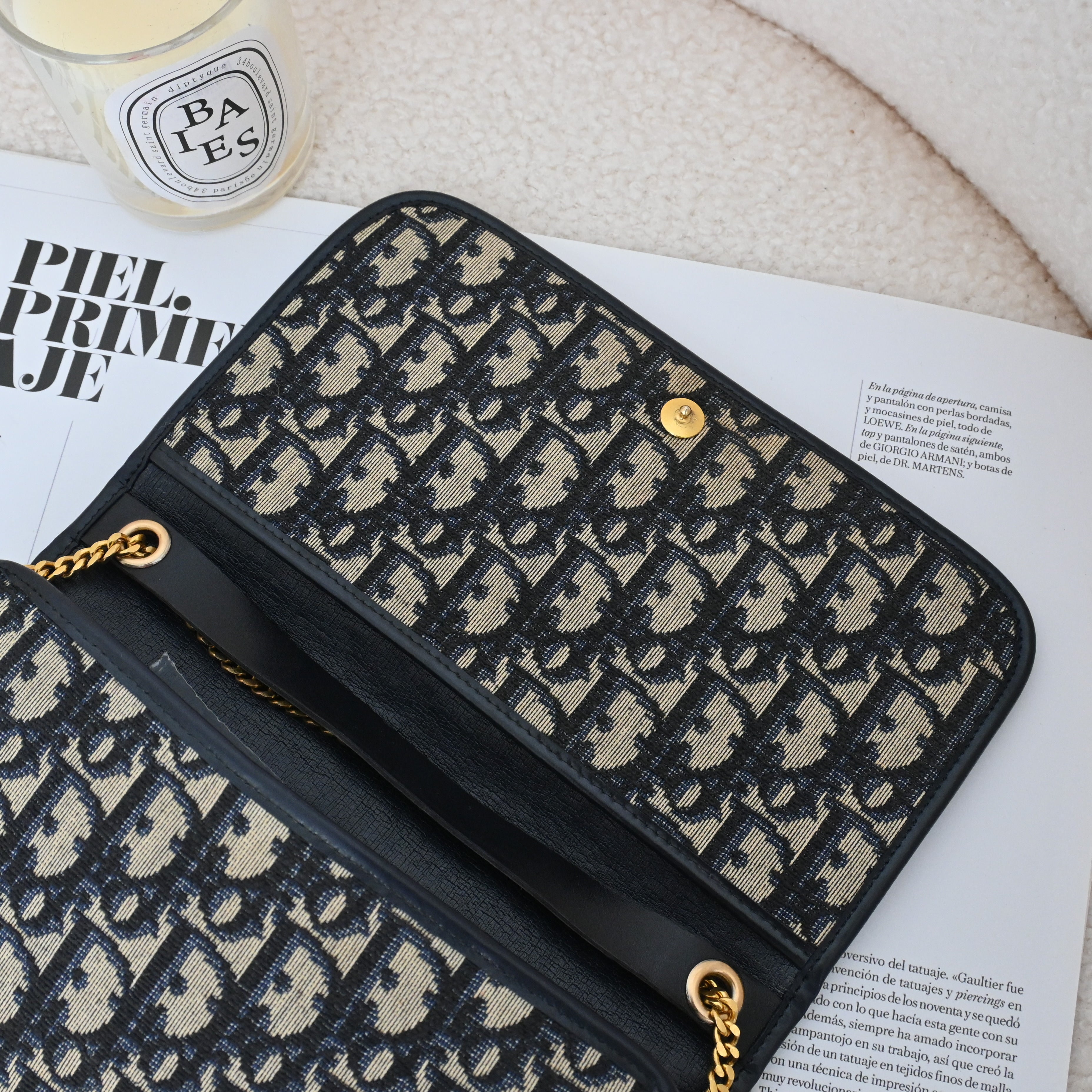 Christian Dior Trotter CD Logo Jacquard Chain bag – Leluxe Vintage