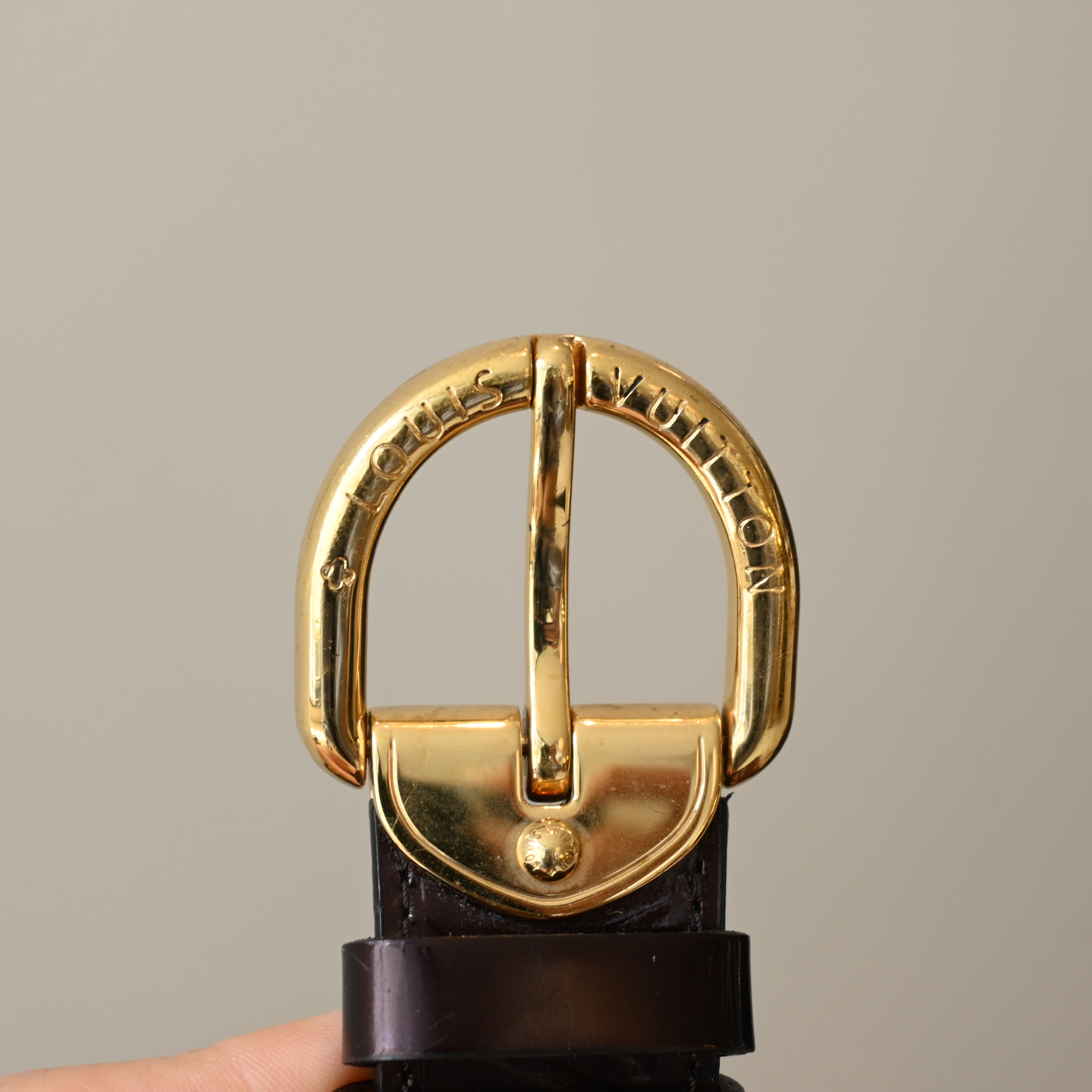 Louis Vuitton Amarante Monogram Vernis Belt - Leluxe Vintage Sdn. Bhd.