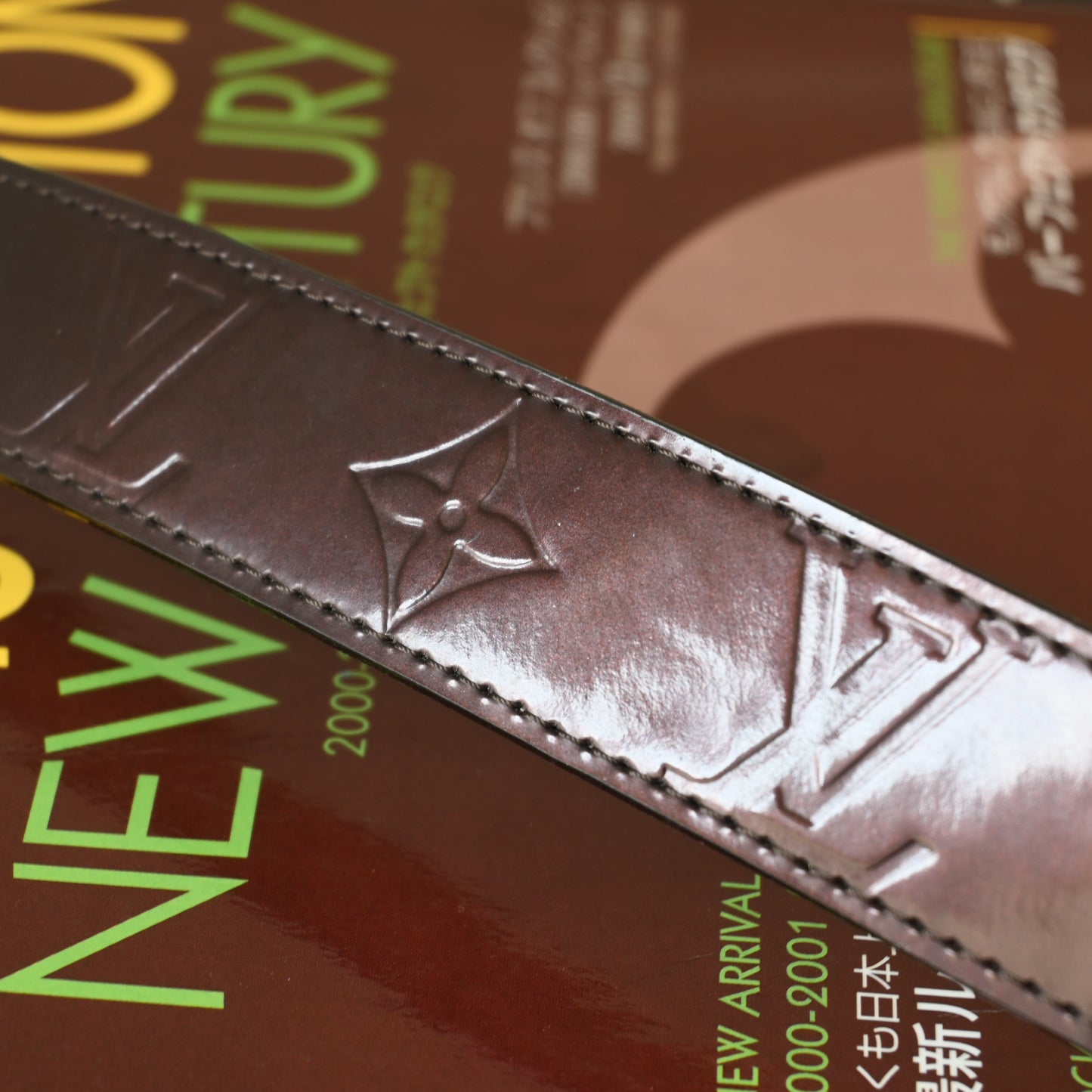 Louis Vuitton Amarante Monogram Vernis Belt