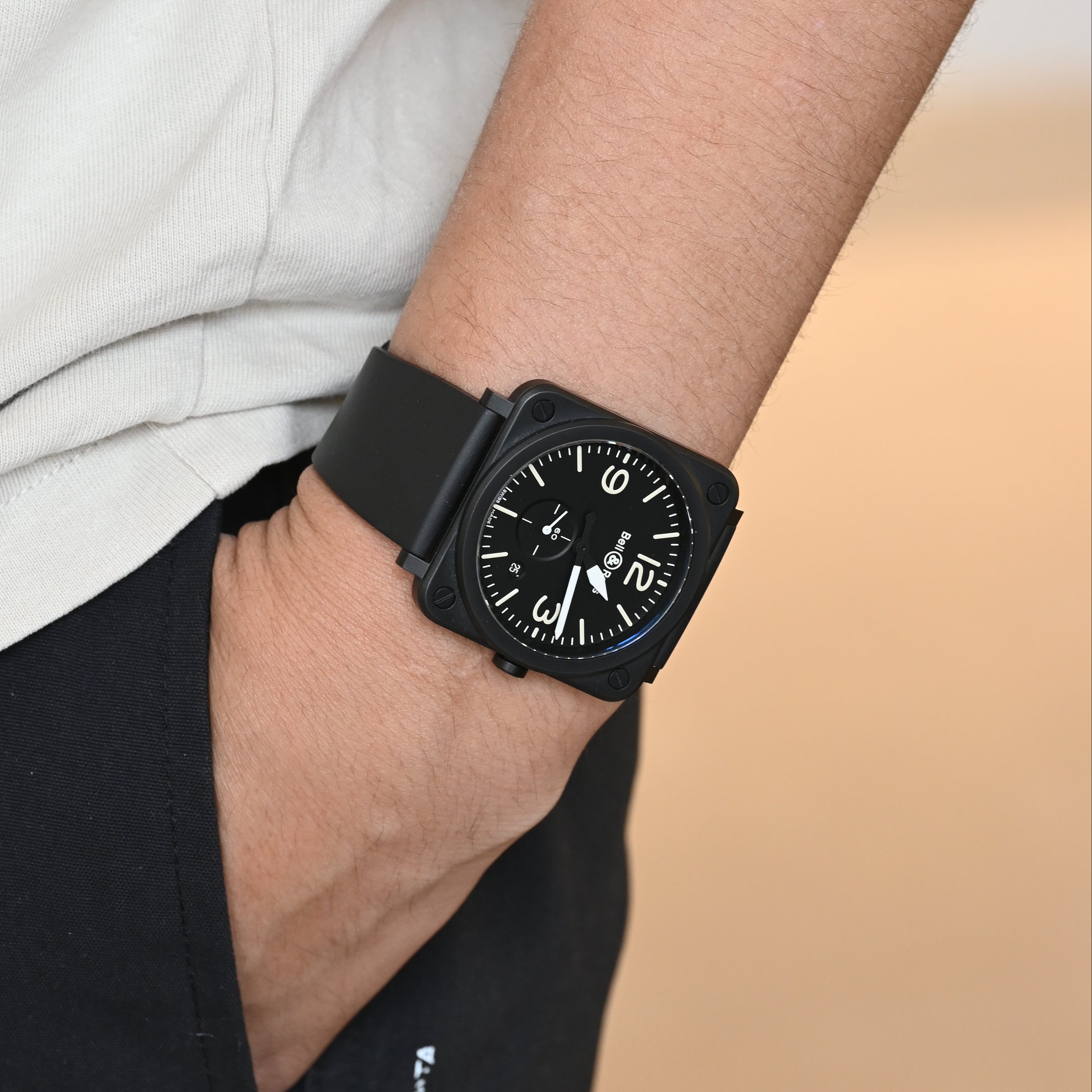 Bell & Ross BRS-64-CMBI Ceramic Black Watch
