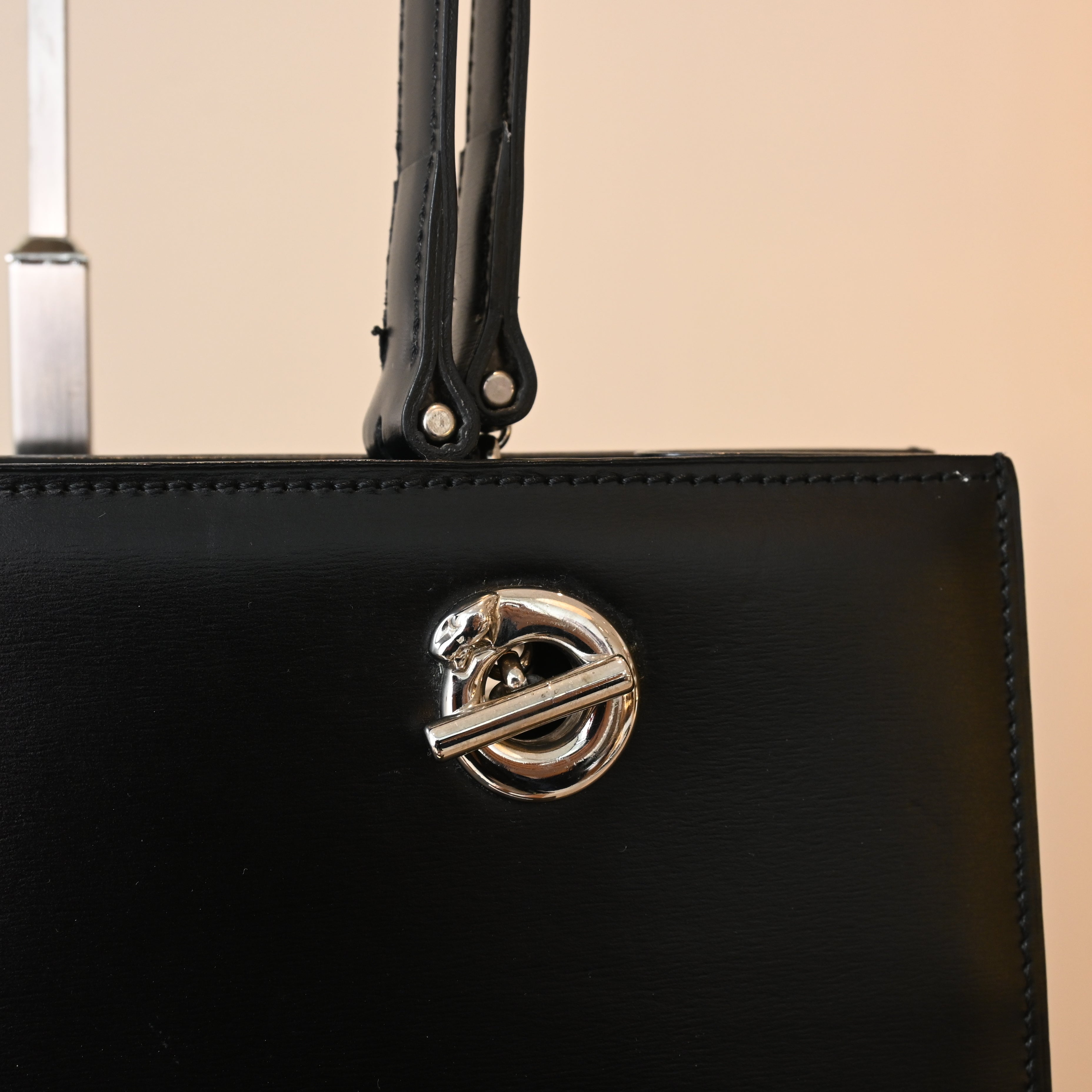 Cartier Panthere Black Tote