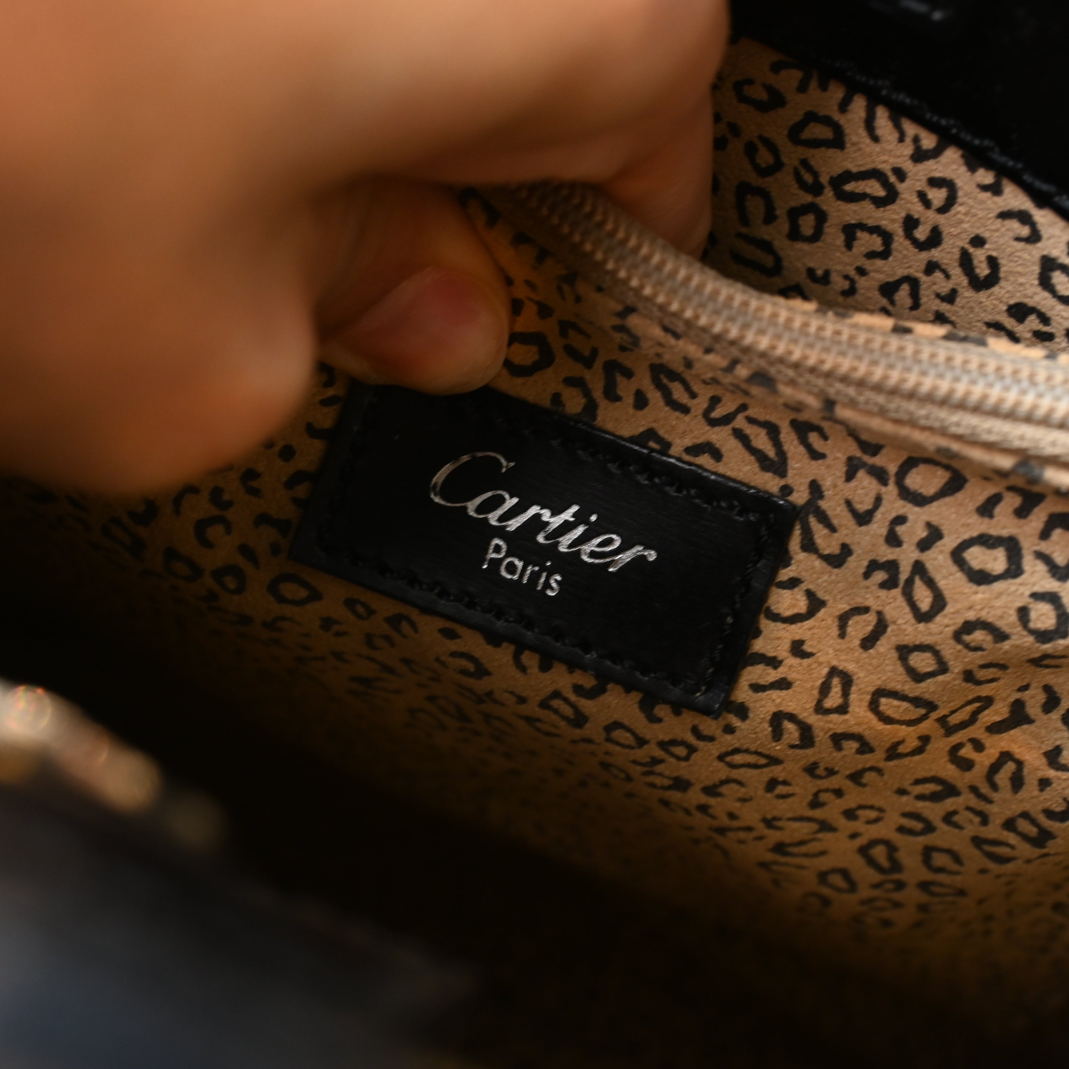 Cartier Panthere Black Tote