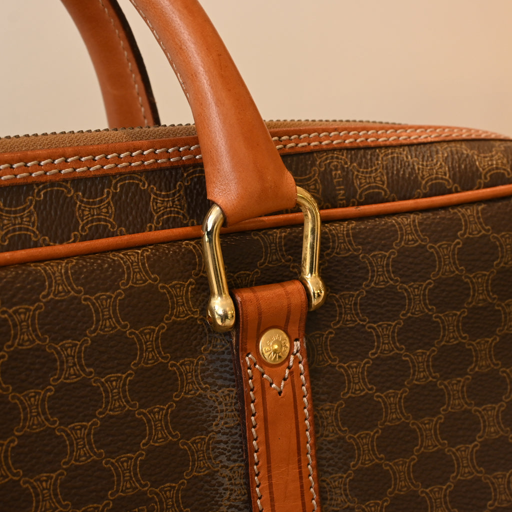 Celine Macadam Triomphe Monogram Briefcase