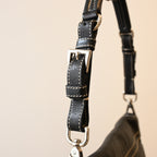 Prada Nappa Circle Buckle Tassel Square Flap