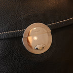 Prada Nappa Circle Buckle Tassel Square Flap