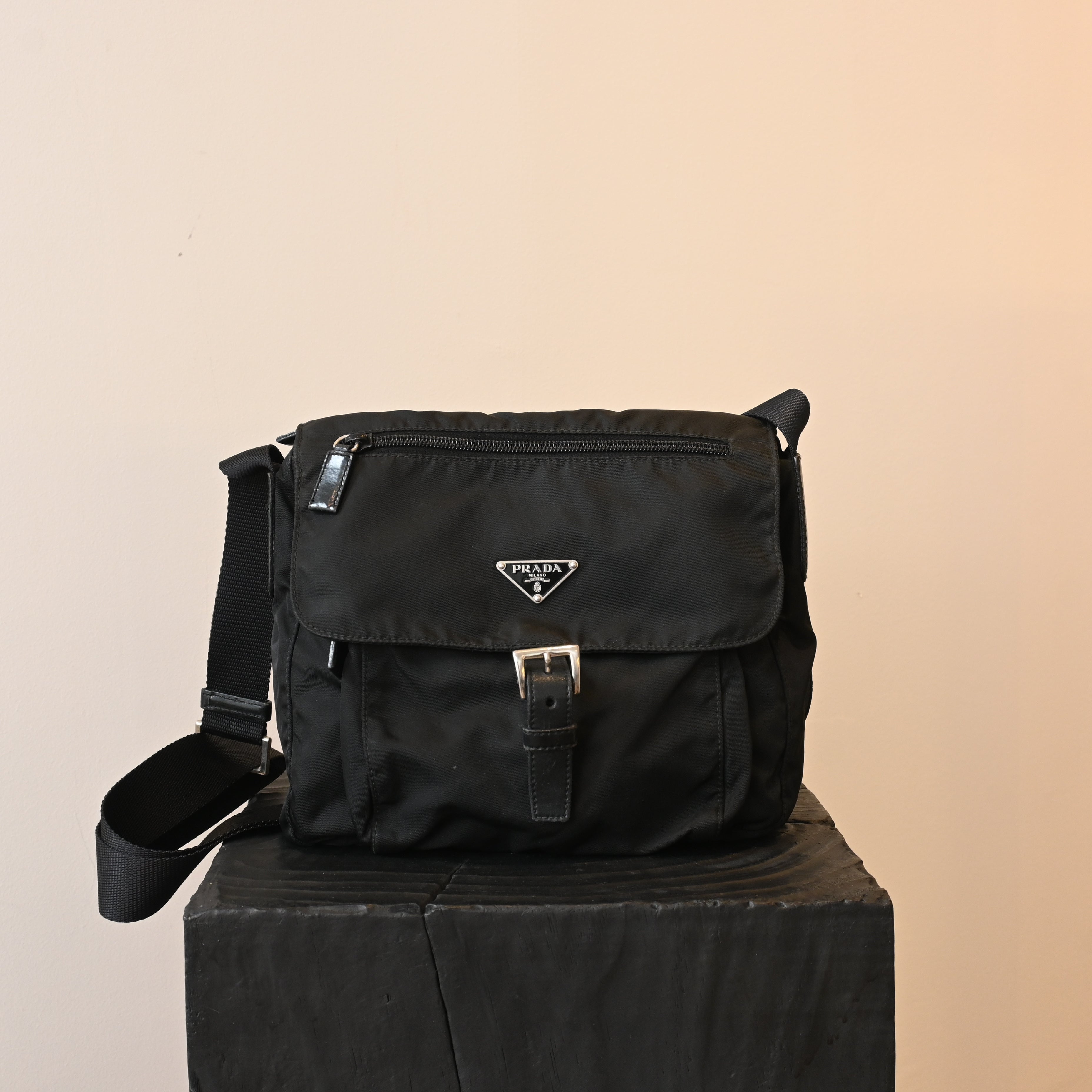 Prada Nylon Messenger Bag