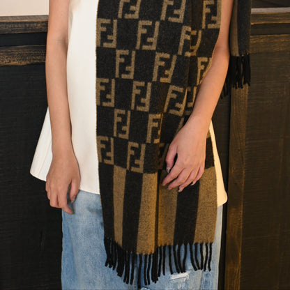 Fendi ZUCCa Scarf Wool