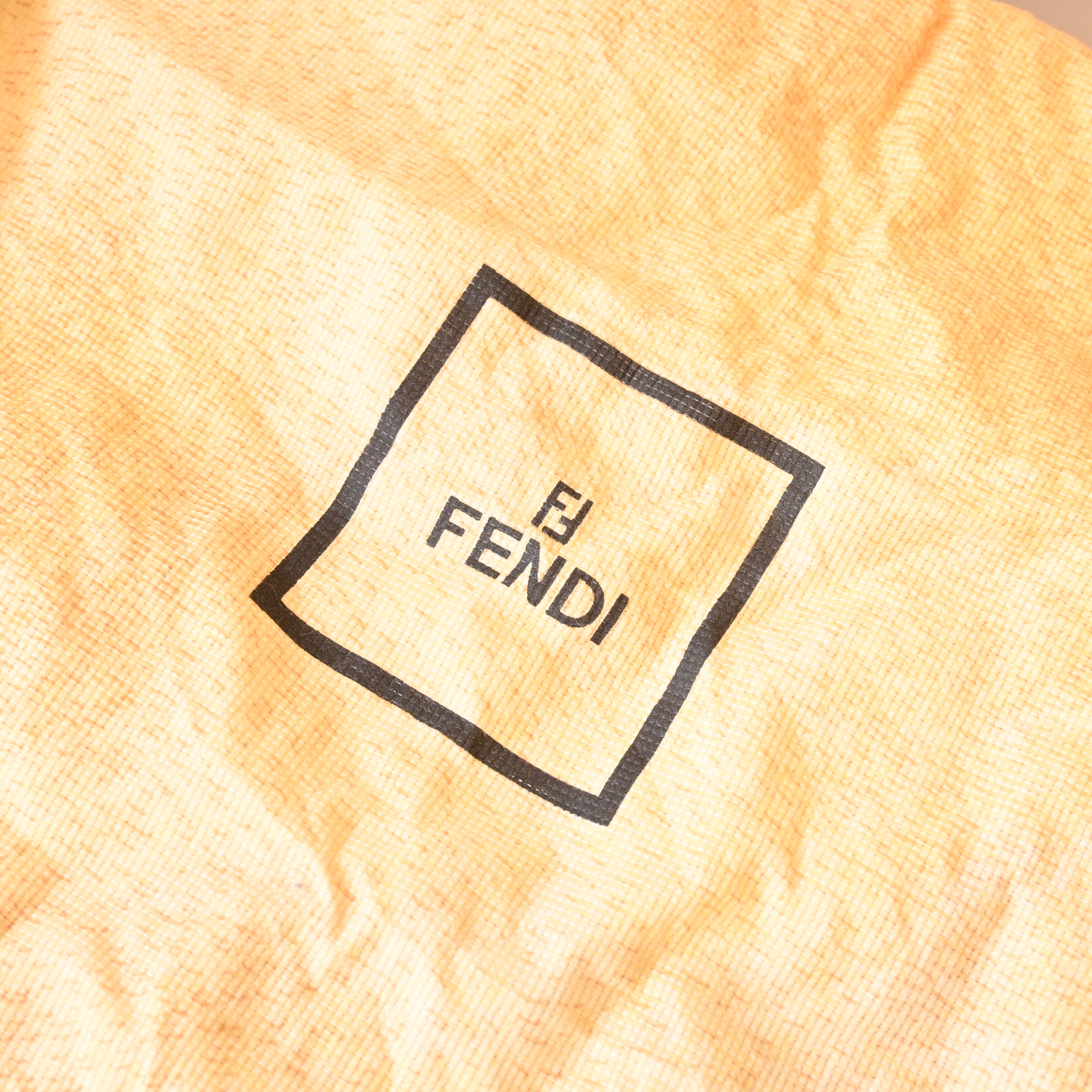 Fendi Mamma Baguette Zucchino Navy Shoulder Bag