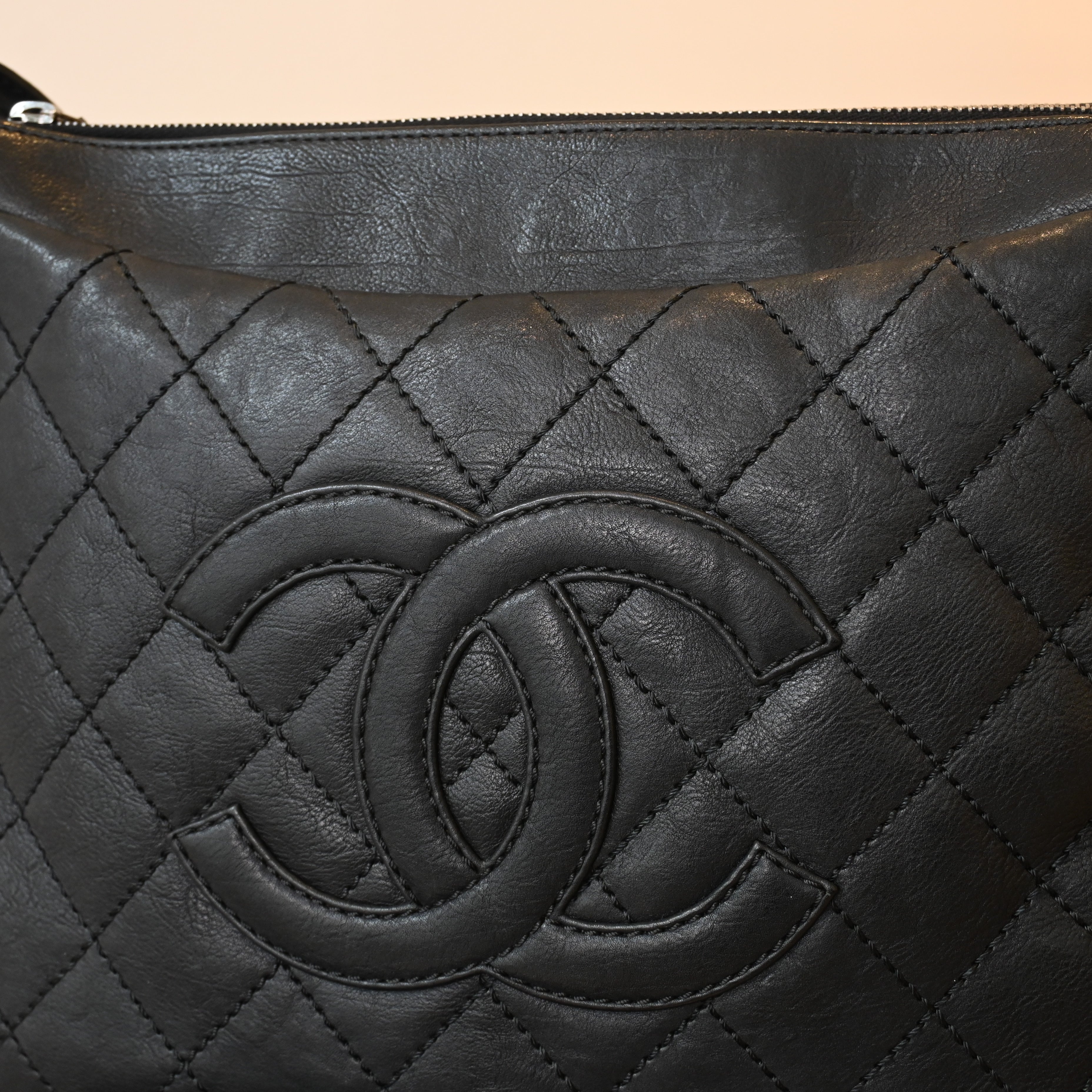 Chanel Timeless CC Calfskin Wild Stitch Hobo Bag