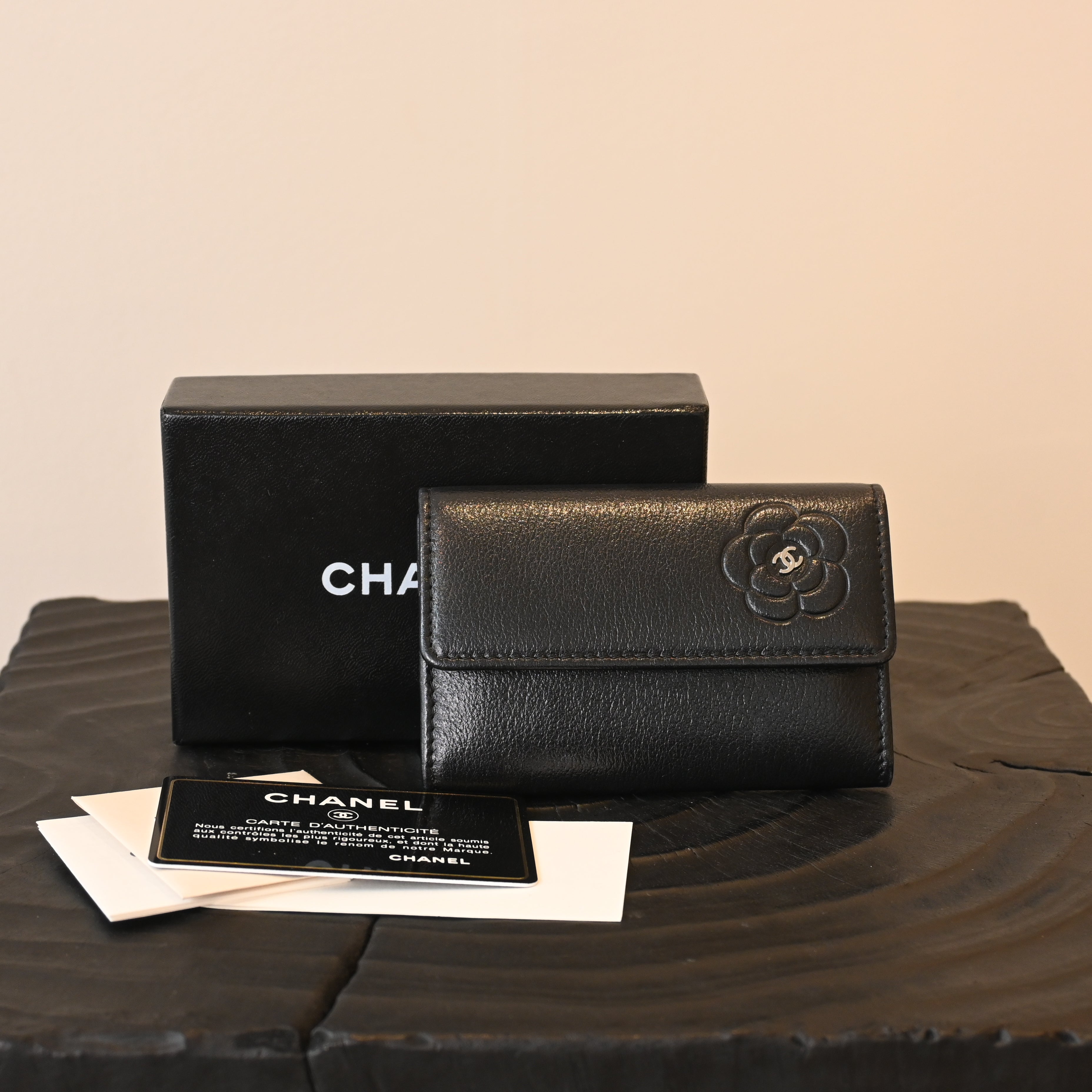 Chanel Camelia Calfskin Cardholder
