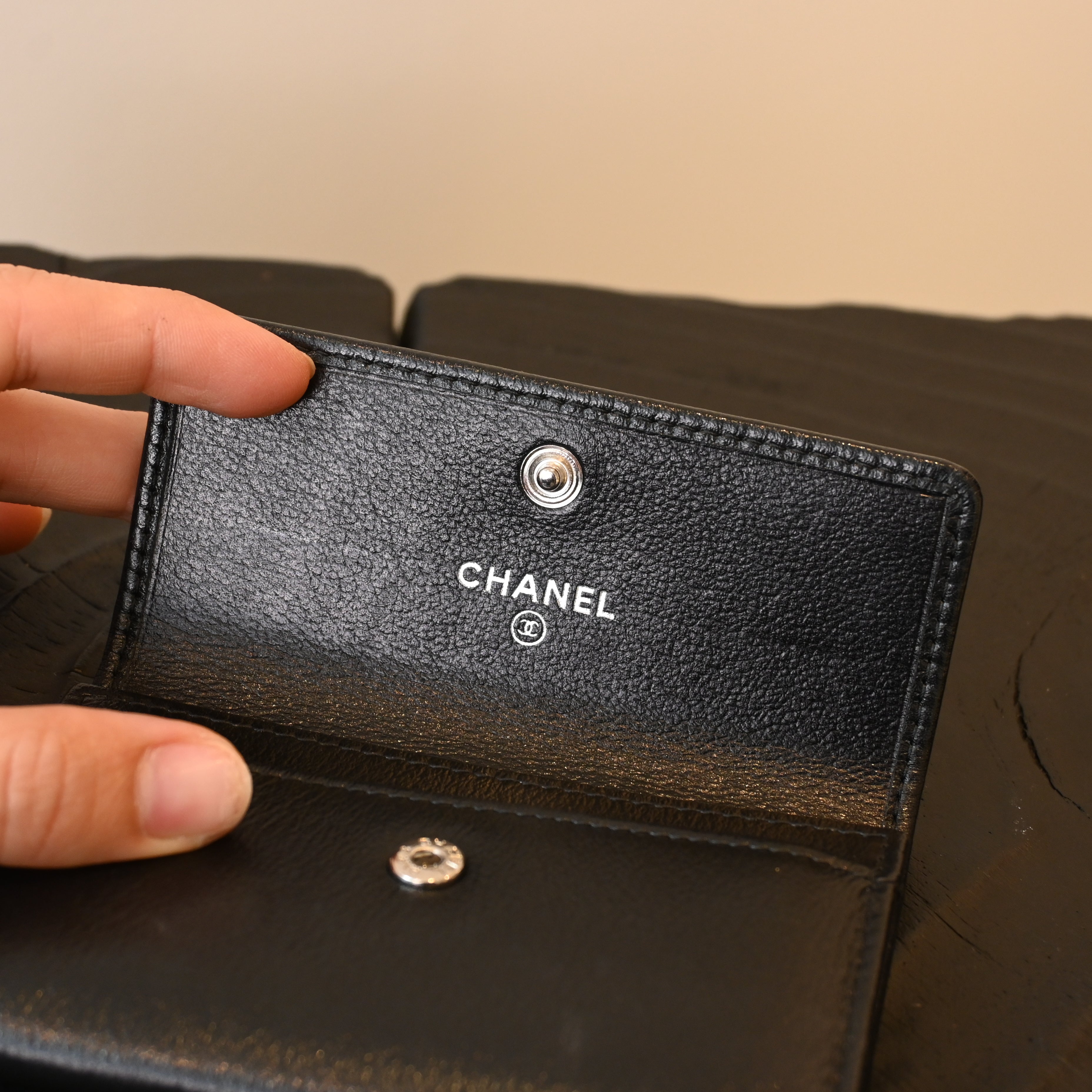 Chanel Camelia Calfskin Cardholder