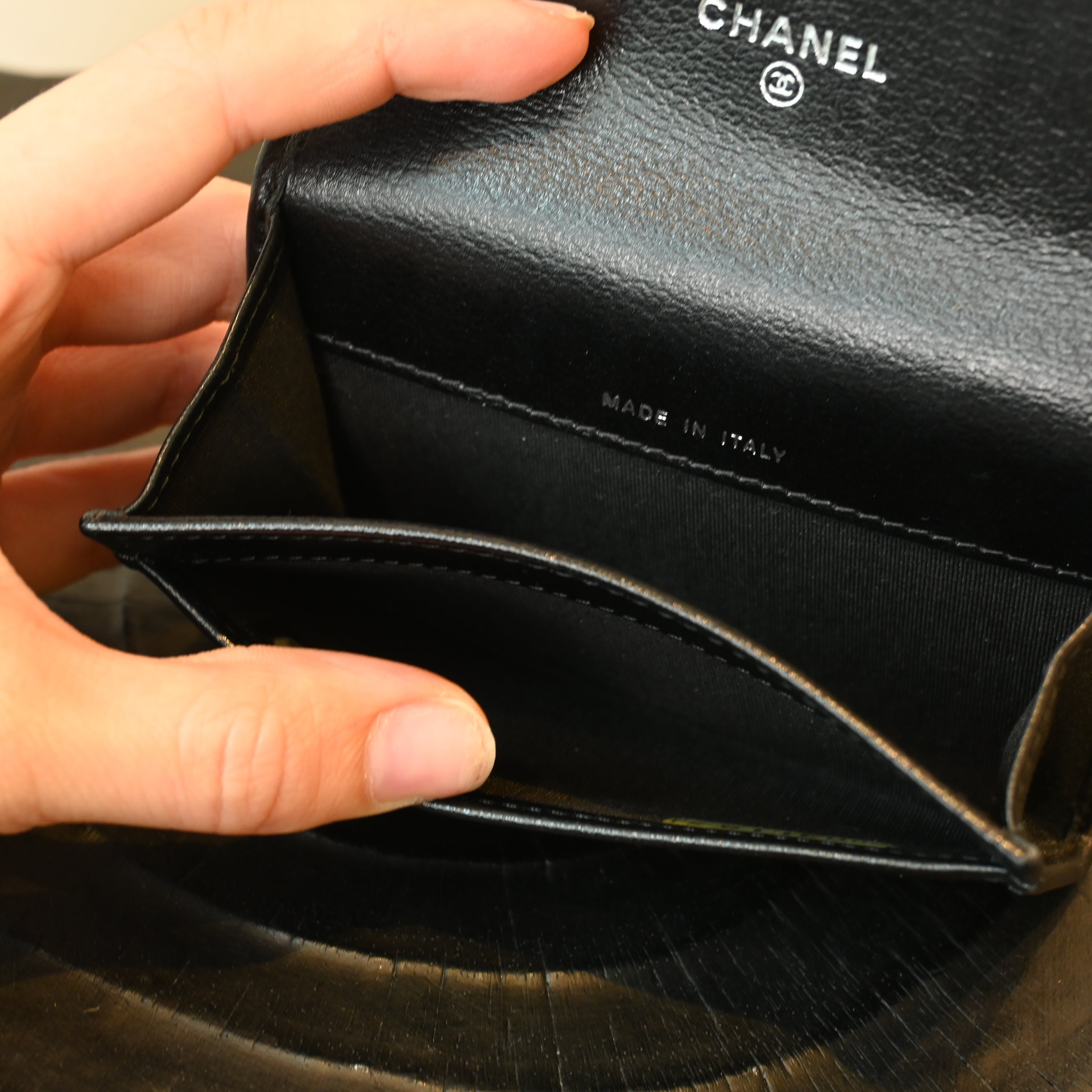 Chanel Camelia Calfskin Cardholder