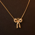 Christian Dior Ribbon Bow Necklace