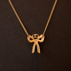 Christian Dior Ribbon Bow Necklace