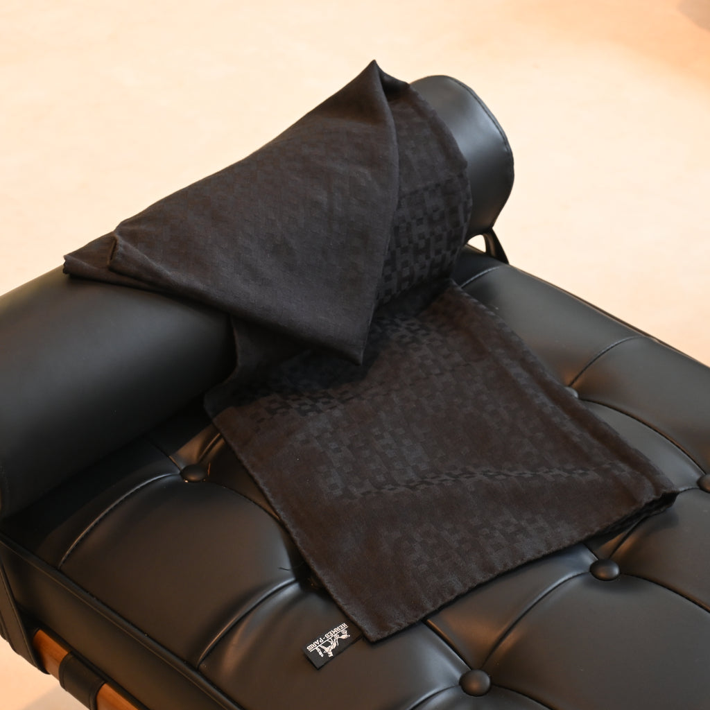 Hermès H Logo Stole Cashmere & Silk