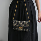 Christian Dior Trotter CD Logo Jacquard Chain bag - Leluxe Vintage Sdn. Bhd.