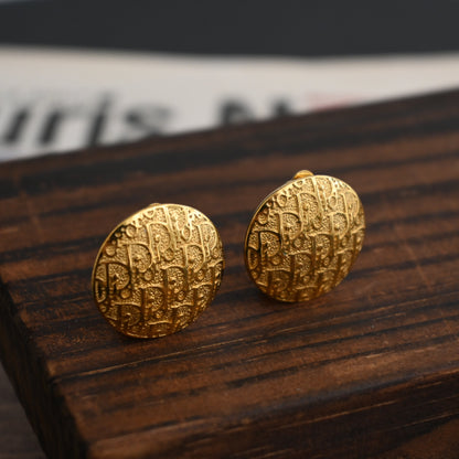 Dior Oblique Monogram Trotter Earclips