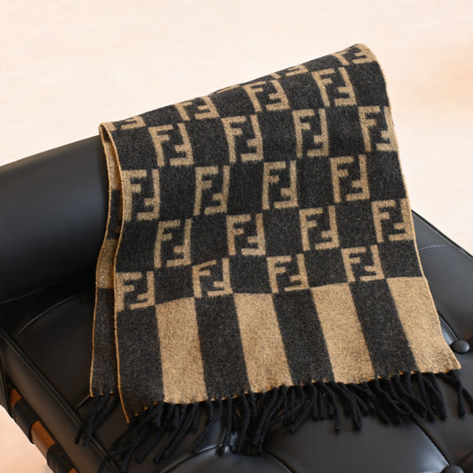 Fendi ZUCCa Scarf Wool - Leluxe Vintage Sdn. Bhd.