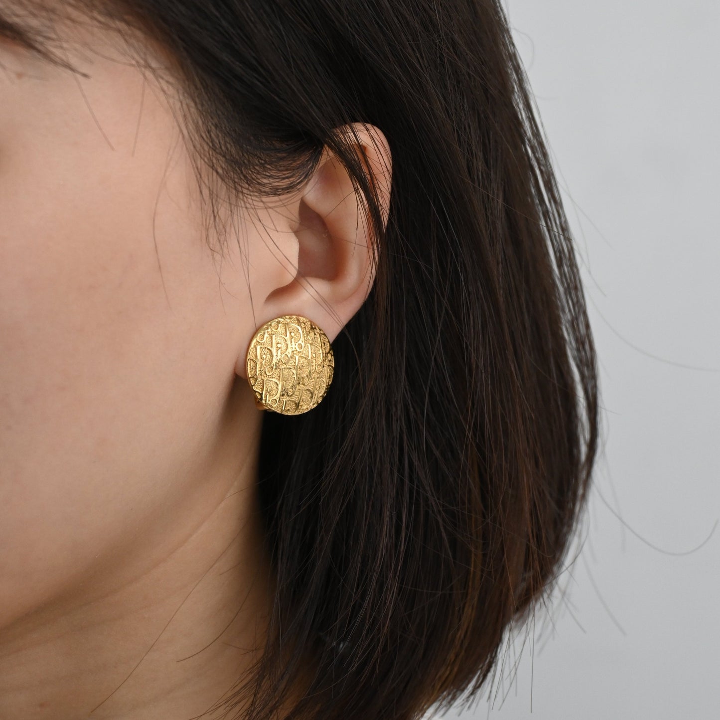 Dior Oblique Monogram Trotter Earclips