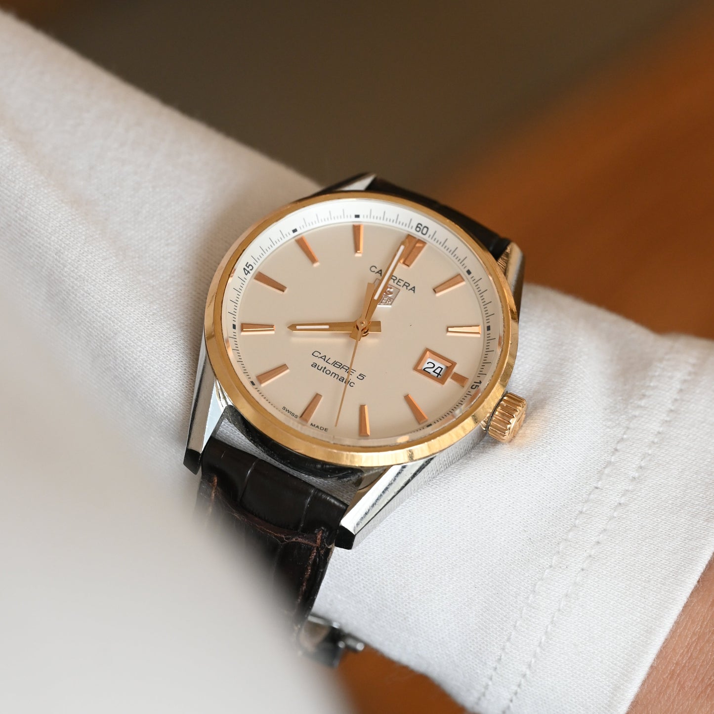 TAG Heuer Carrera Calibre 5 model WAR215D series RMP2903 - Leluxe Vintage Sdn. Bhd.