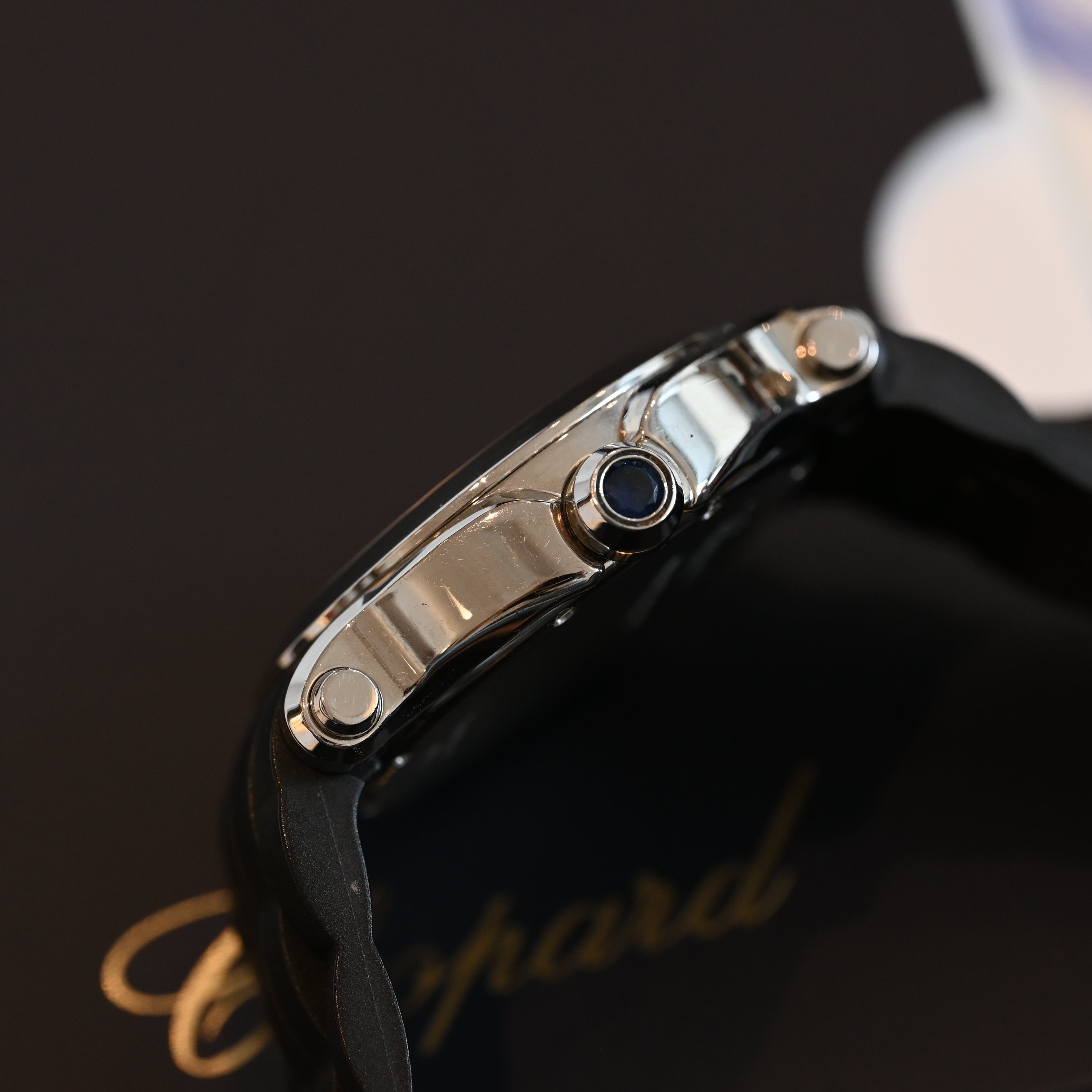 Chopard Happy Sports Black Dial Diamonds Watch
