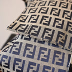Fendi Mamma Baguette Zucchino Navy Shoulder Bag - Leluxe Vintage Sdn. Bhd.