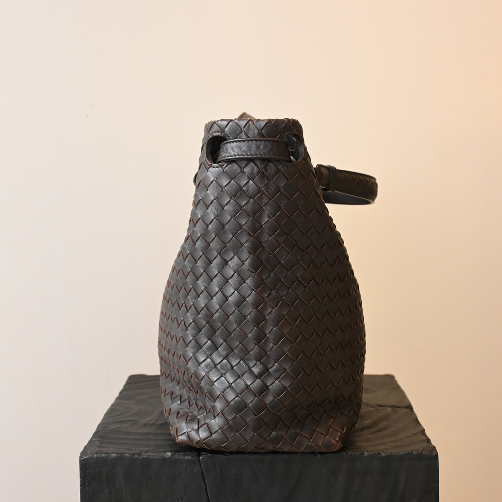 Bottega Veneta Intrecciato Leather Tote Brown