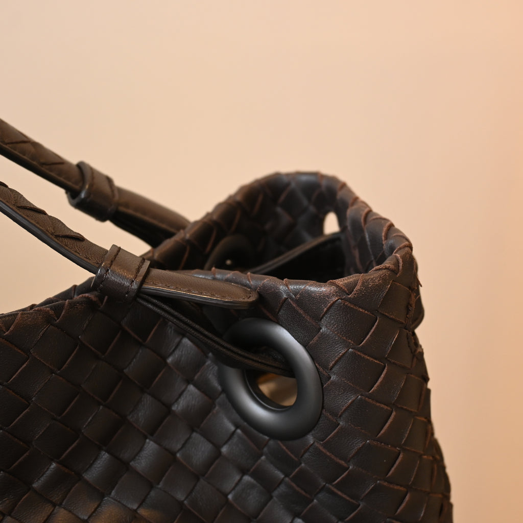 Bottega Veneta Intrecciato Leather Tote Brown