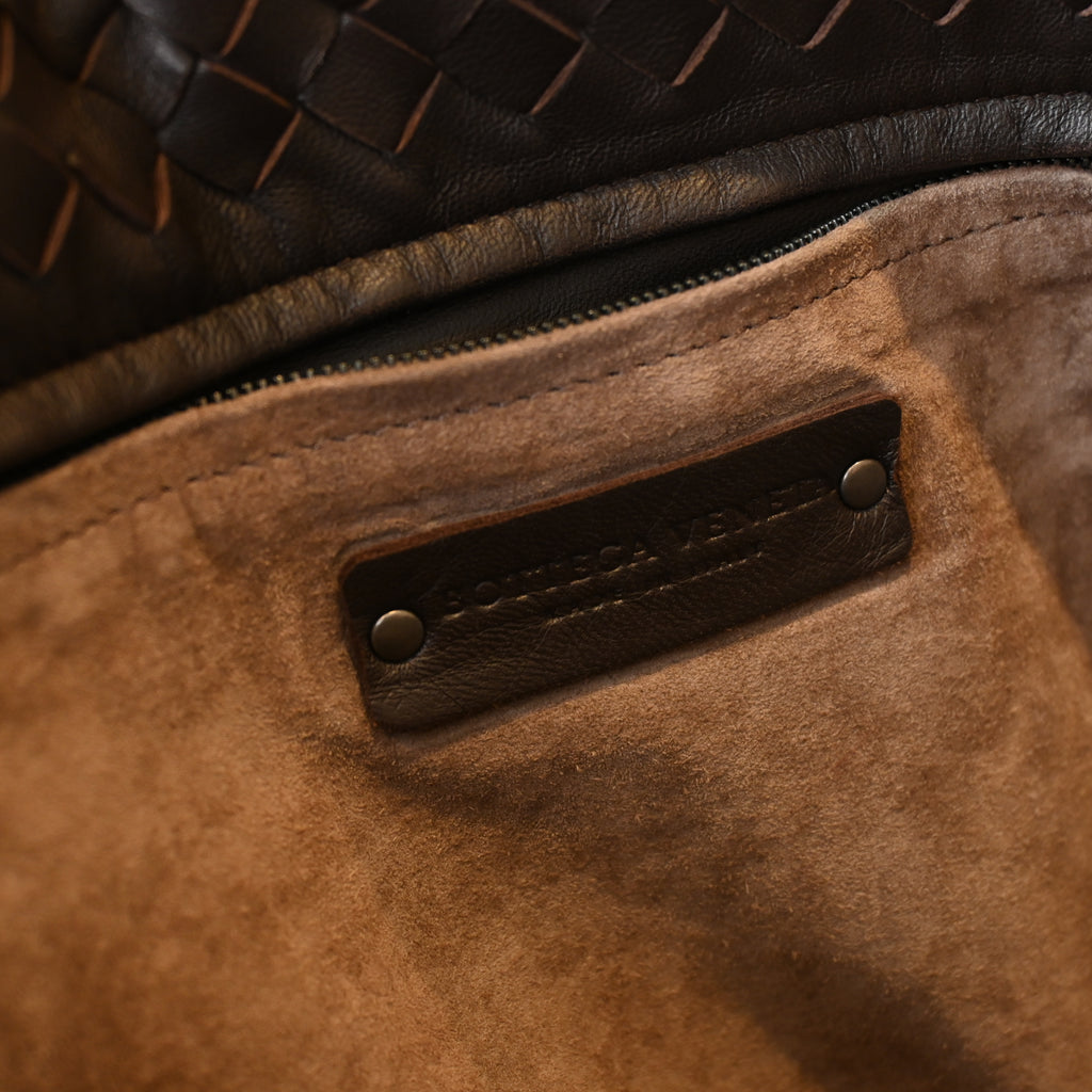 Bottega Veneta Intrecciato Leather Tote Brown