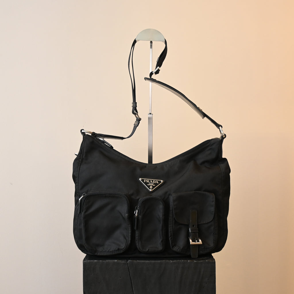 Prada Tessuto Vela Nylon Shoulder Bag