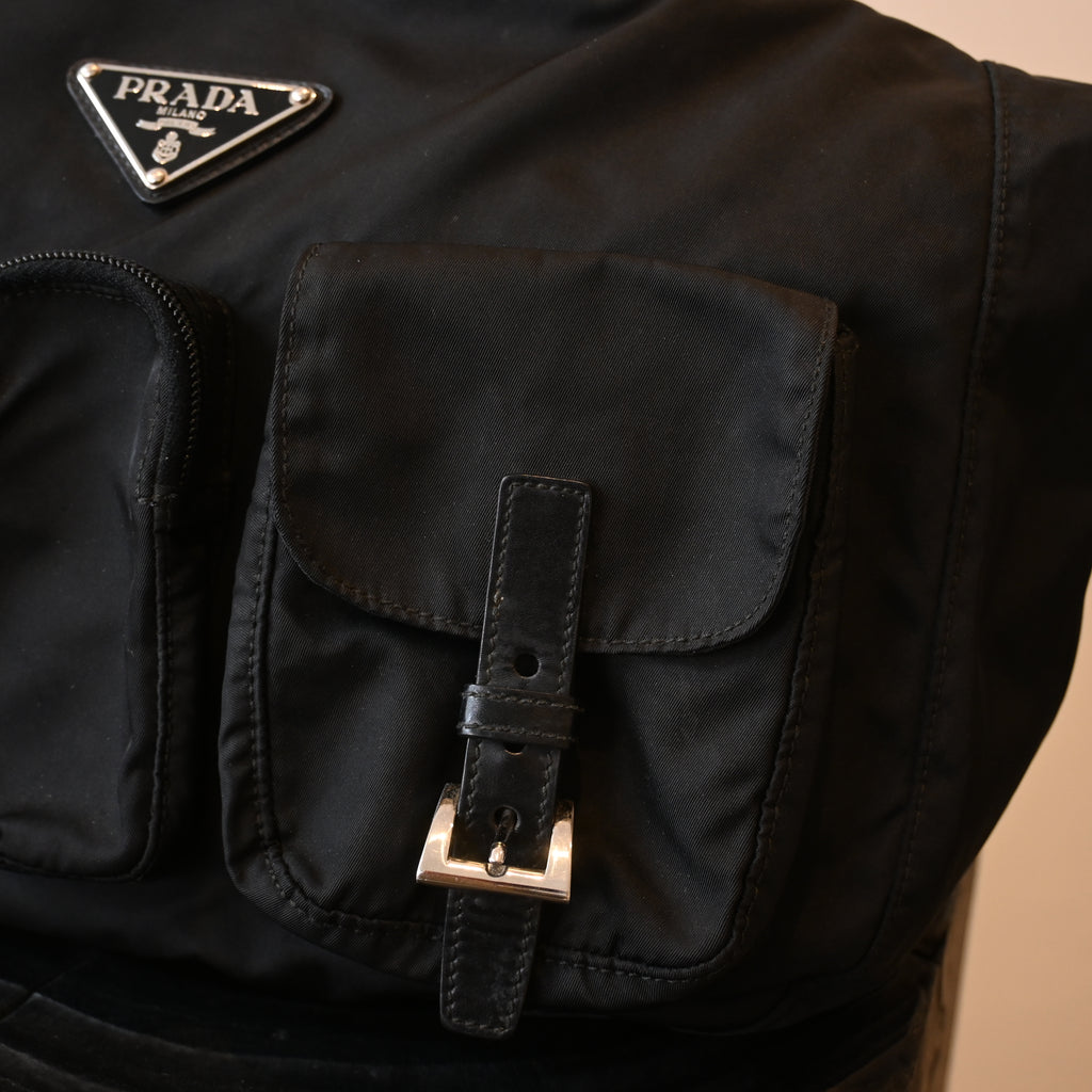 Prada Tessuto Vela Nylon Shoulder Bag