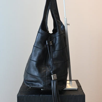 Chanel Square Stitch Tassel Hobo - Leluxe Vintage Sdn. Bhd.