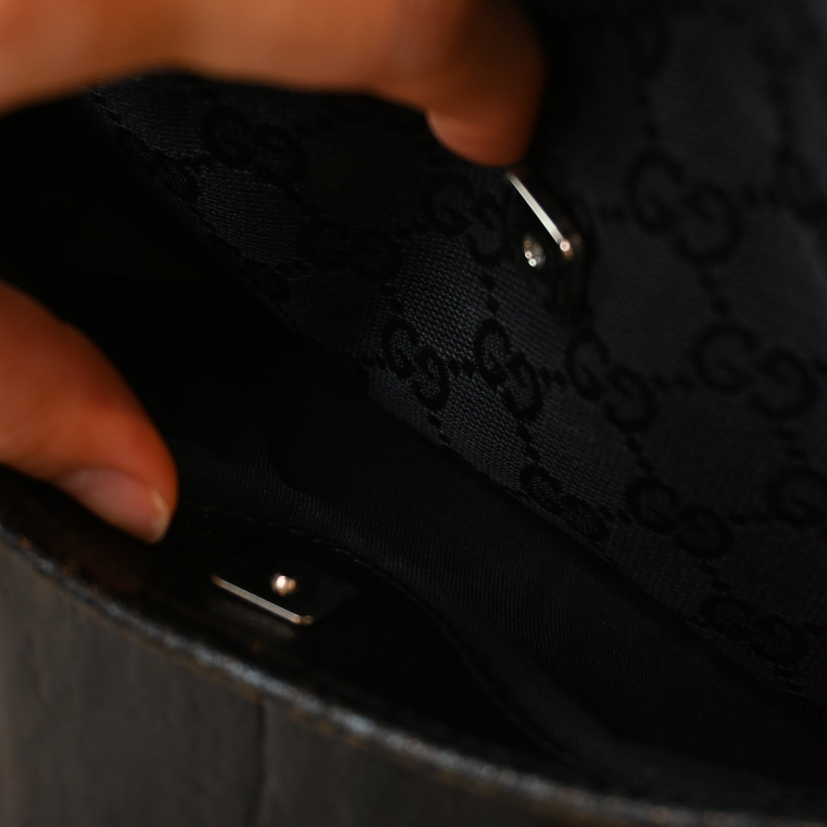 Gucci GG Black Monogram Tote