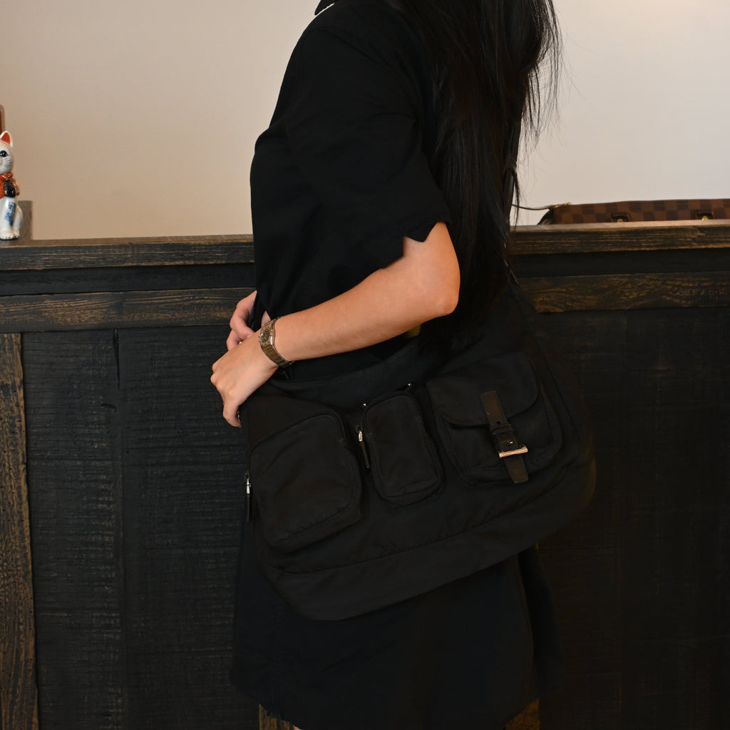 Prada Tessuto Vela Nylon Shoulder Bag